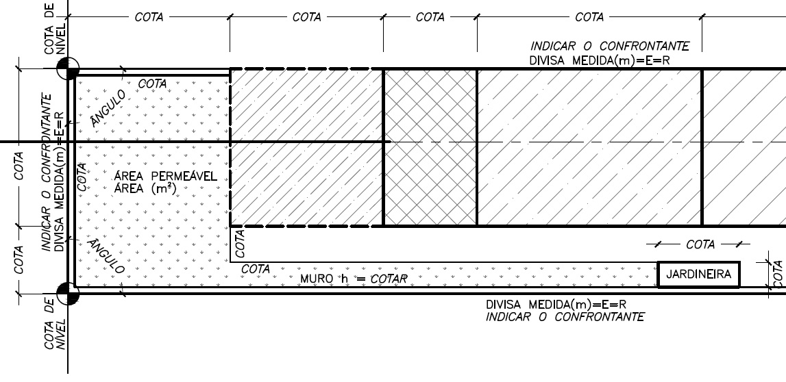 SLCe - PROJETO SIMPLIFICADO - MODELO - PLANTA - Áreas permeáveis